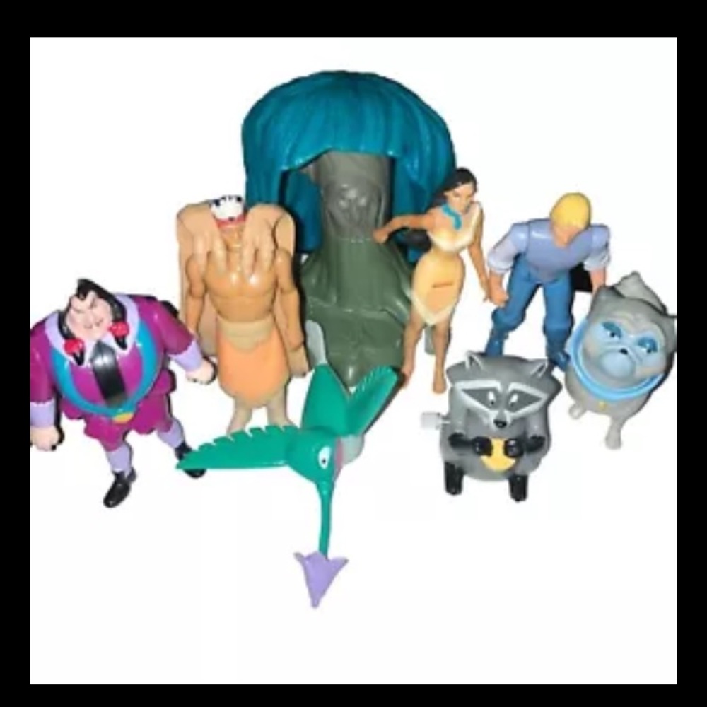 1995 Burger King Pocahontas Kids Meal Lot Of 8 Toys 🧸 Mint Full Set RARE